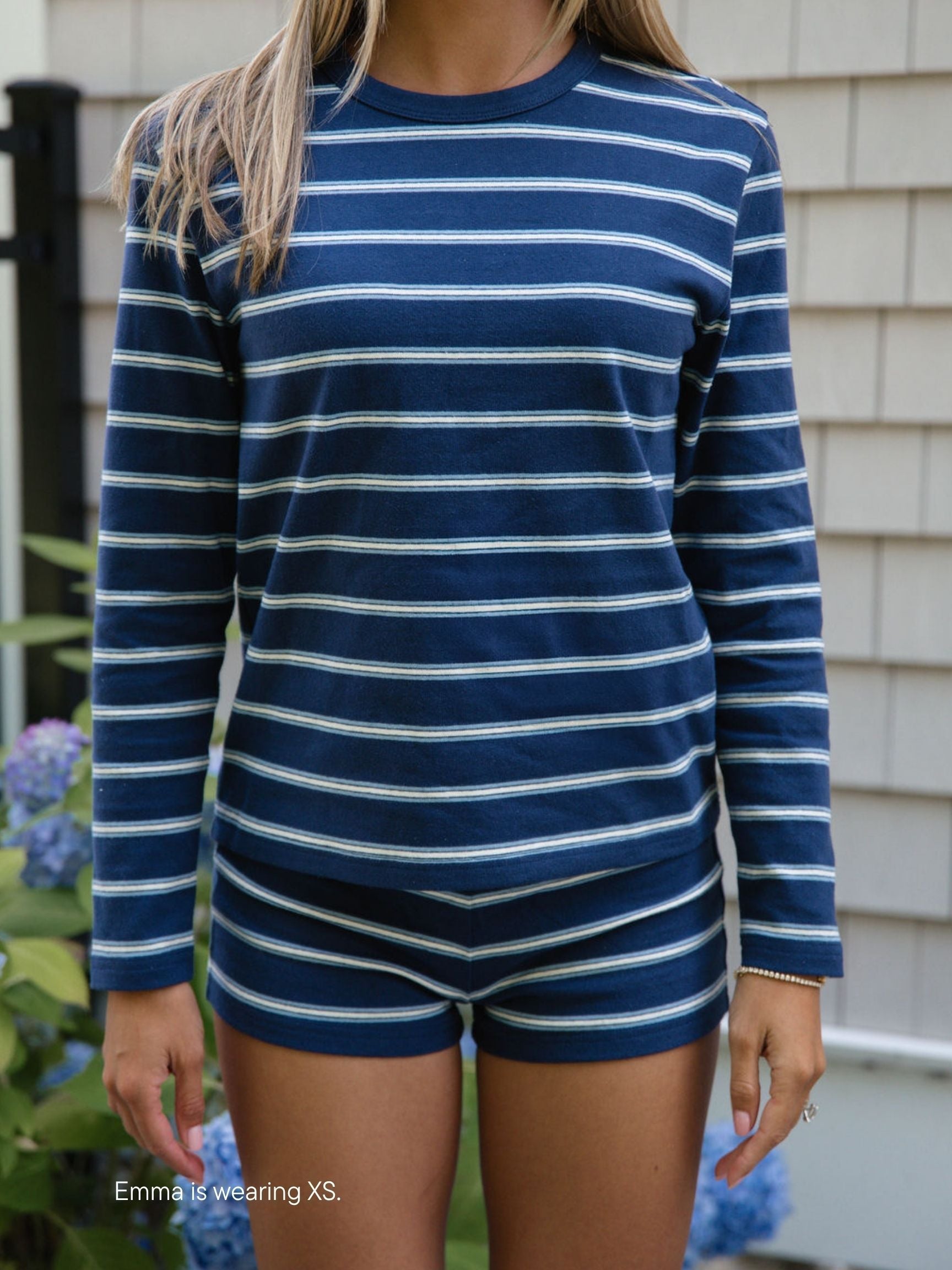 Maggie & Emma Long Sleeve Striped Tee