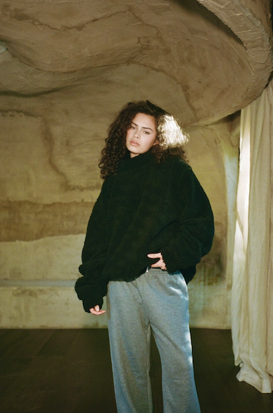 Fleece Teddy Mockneck