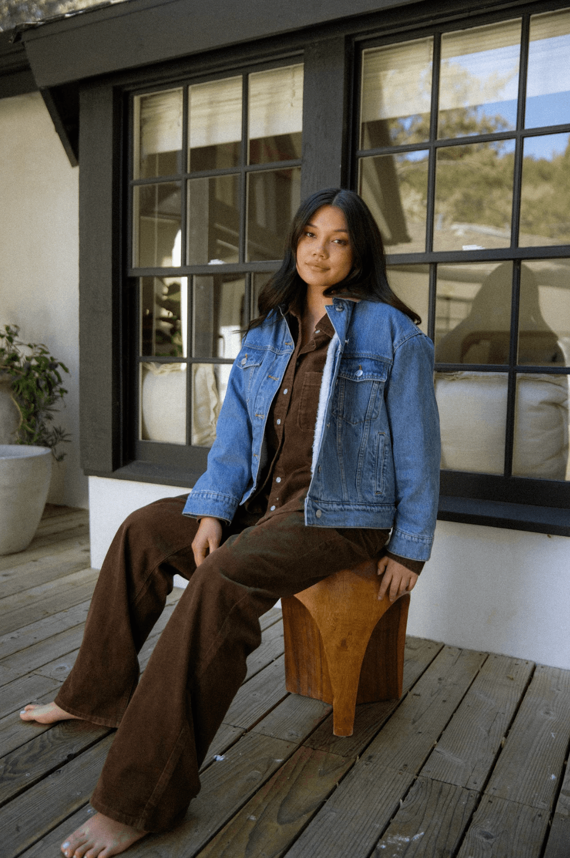 Sherpa Lined Denim Jacket