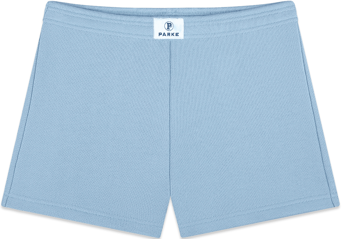 mini sweatshorts -sky