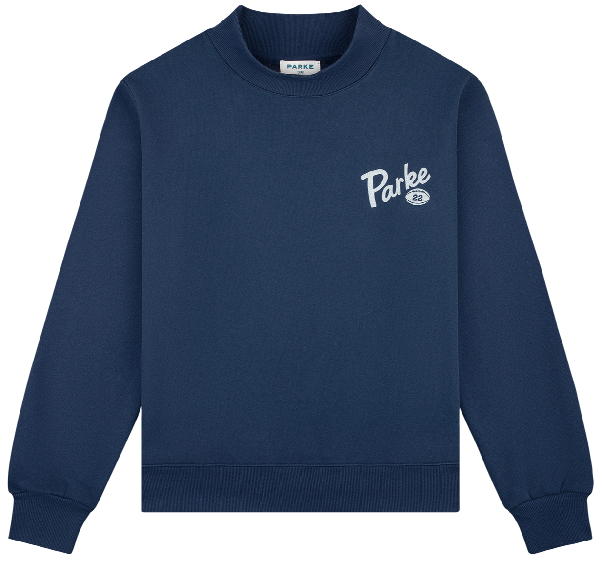 Kick Off Mockneck flat lay -denim