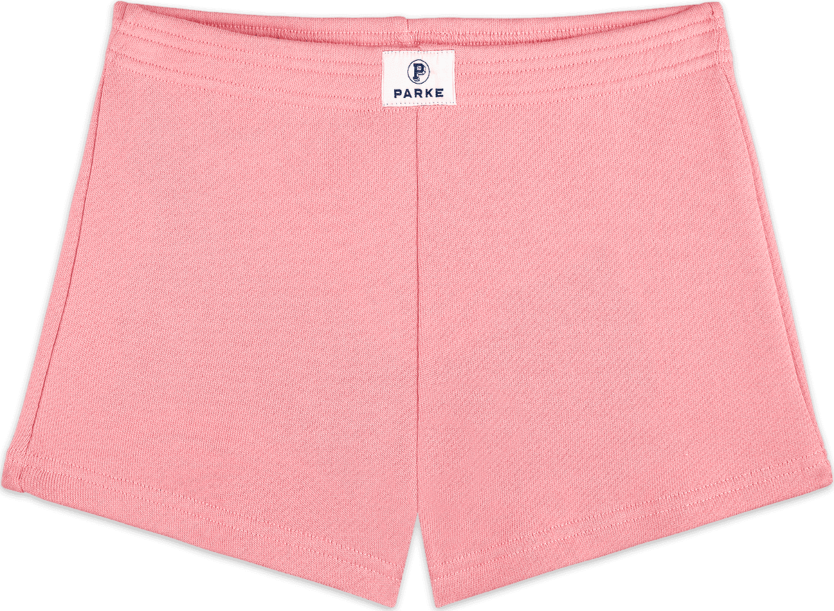 heritage mini sweatshorts flat lay -conch