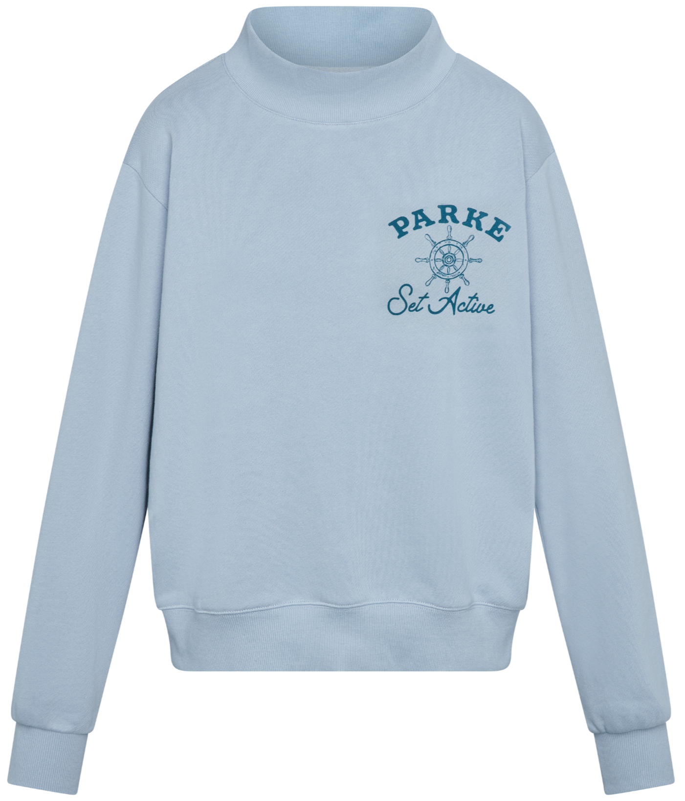 Parke x SET Sail Graphic Mockneck -overcast