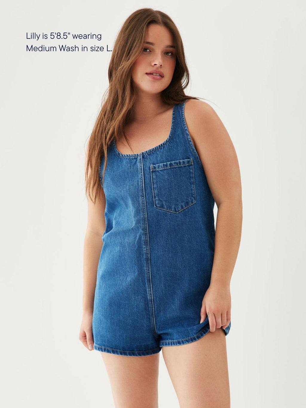 Tank Top Denim Romper