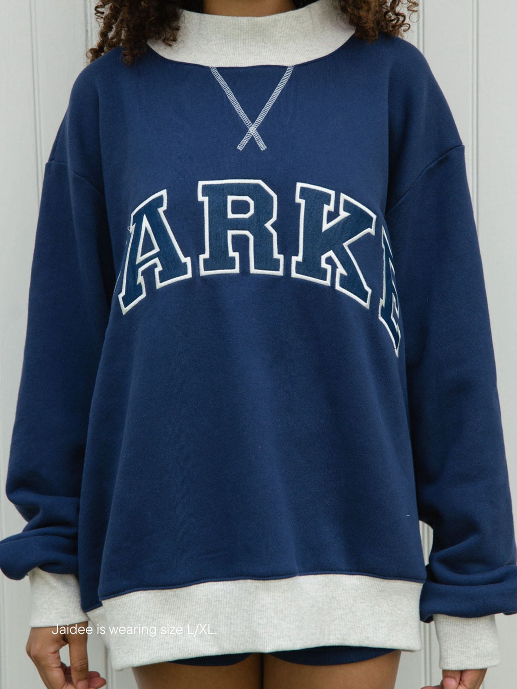 Two Tone Varsity Mockneck