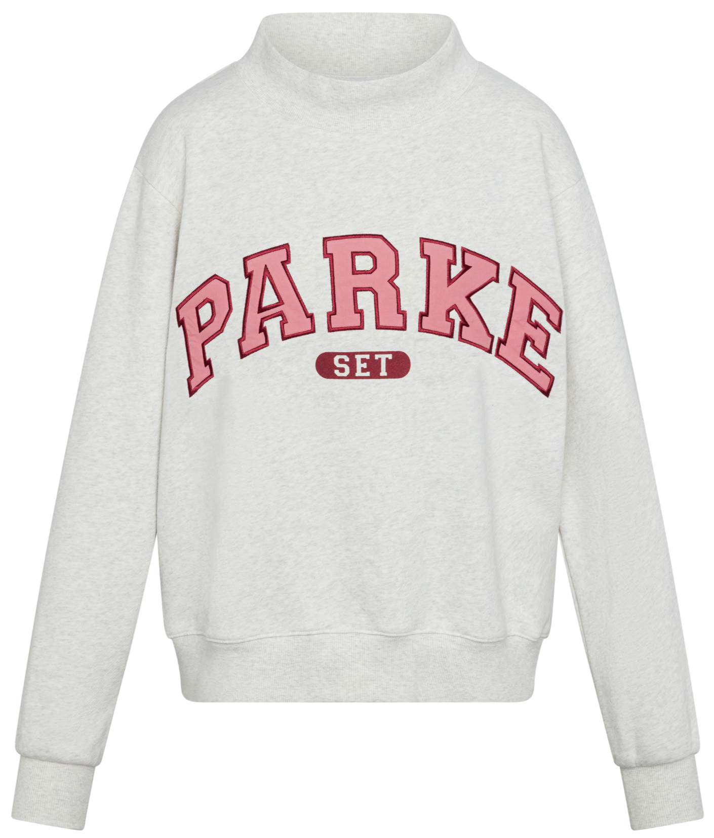 Parke x SET Varsity Mockneck flat lay-baked