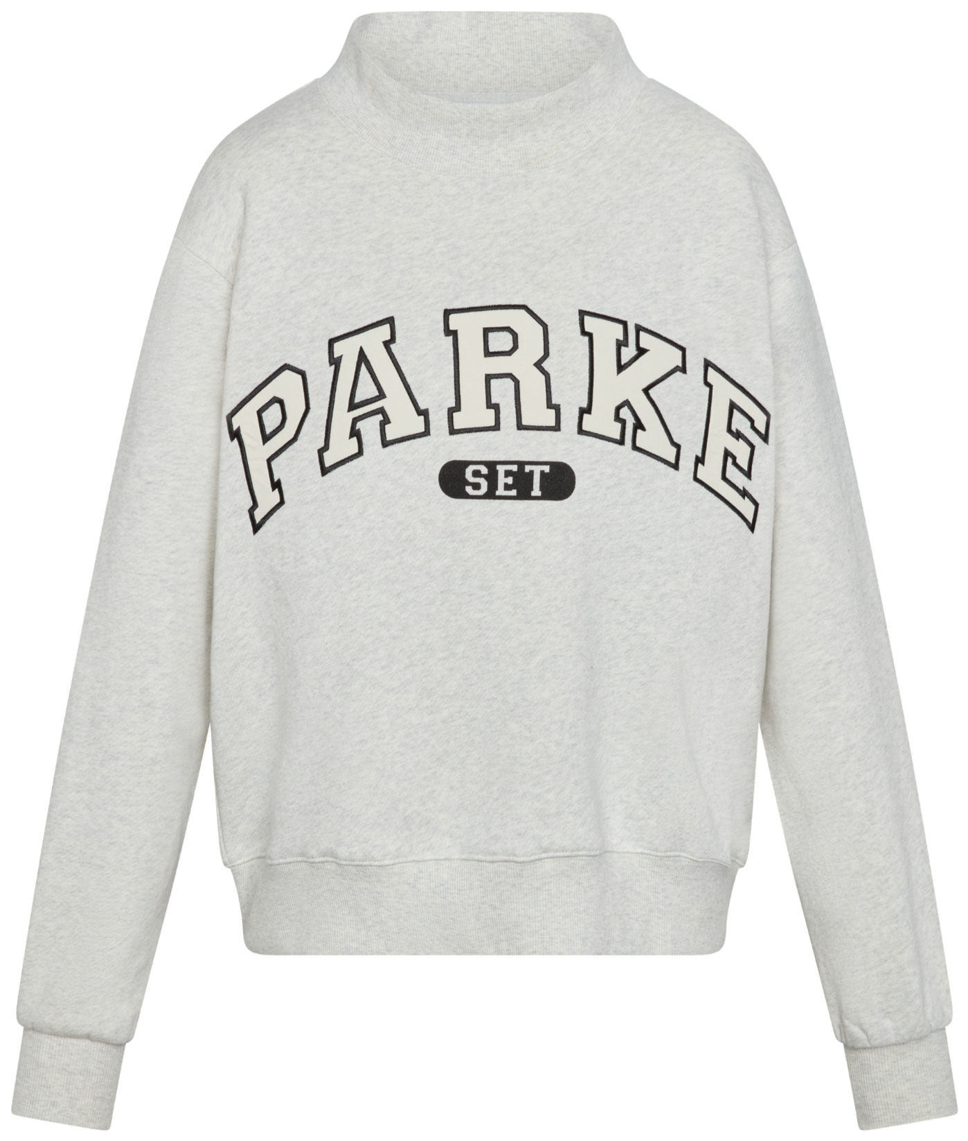 Parke x SET Varsity Mockneck flat lay-ocra