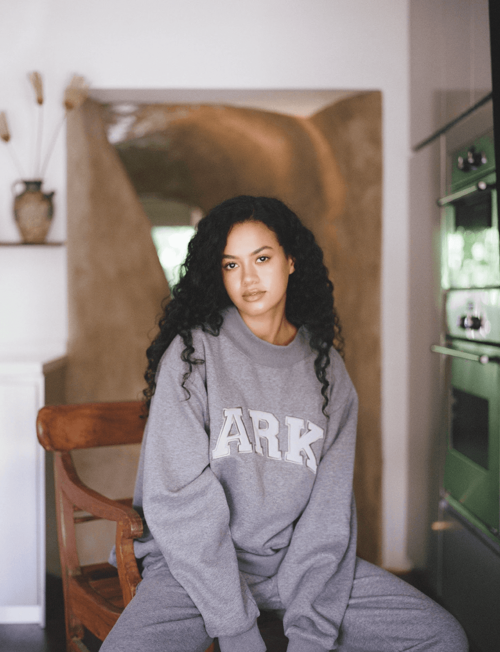 Monochrome Varsity Mockneck