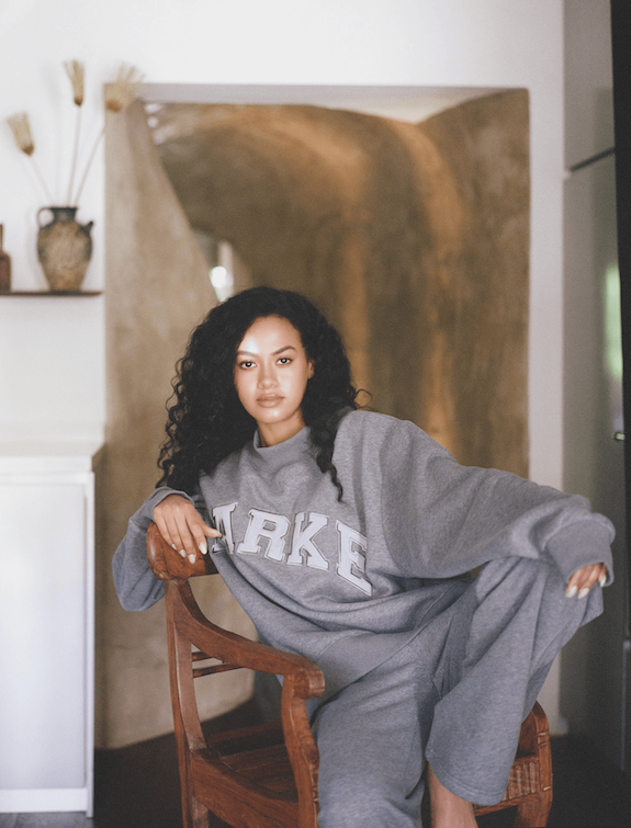 Monochrome Varsity Mockneck