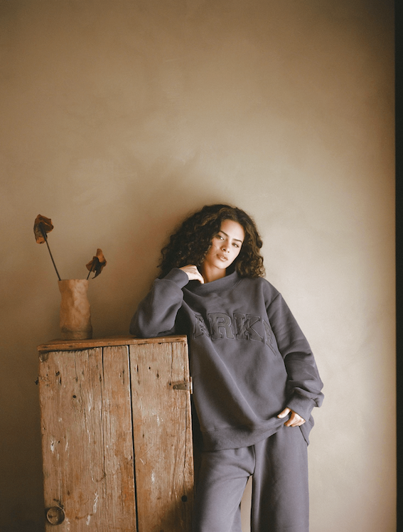 Monochrome Varsity Mockneck