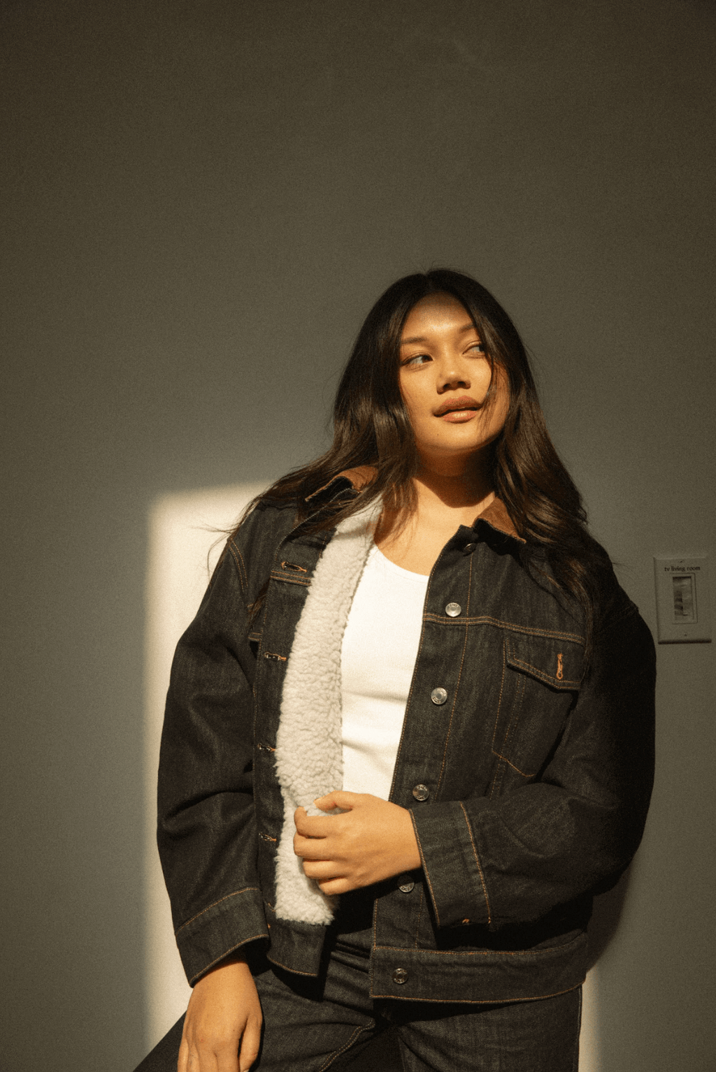 Sherpa Lined Denim Jacket