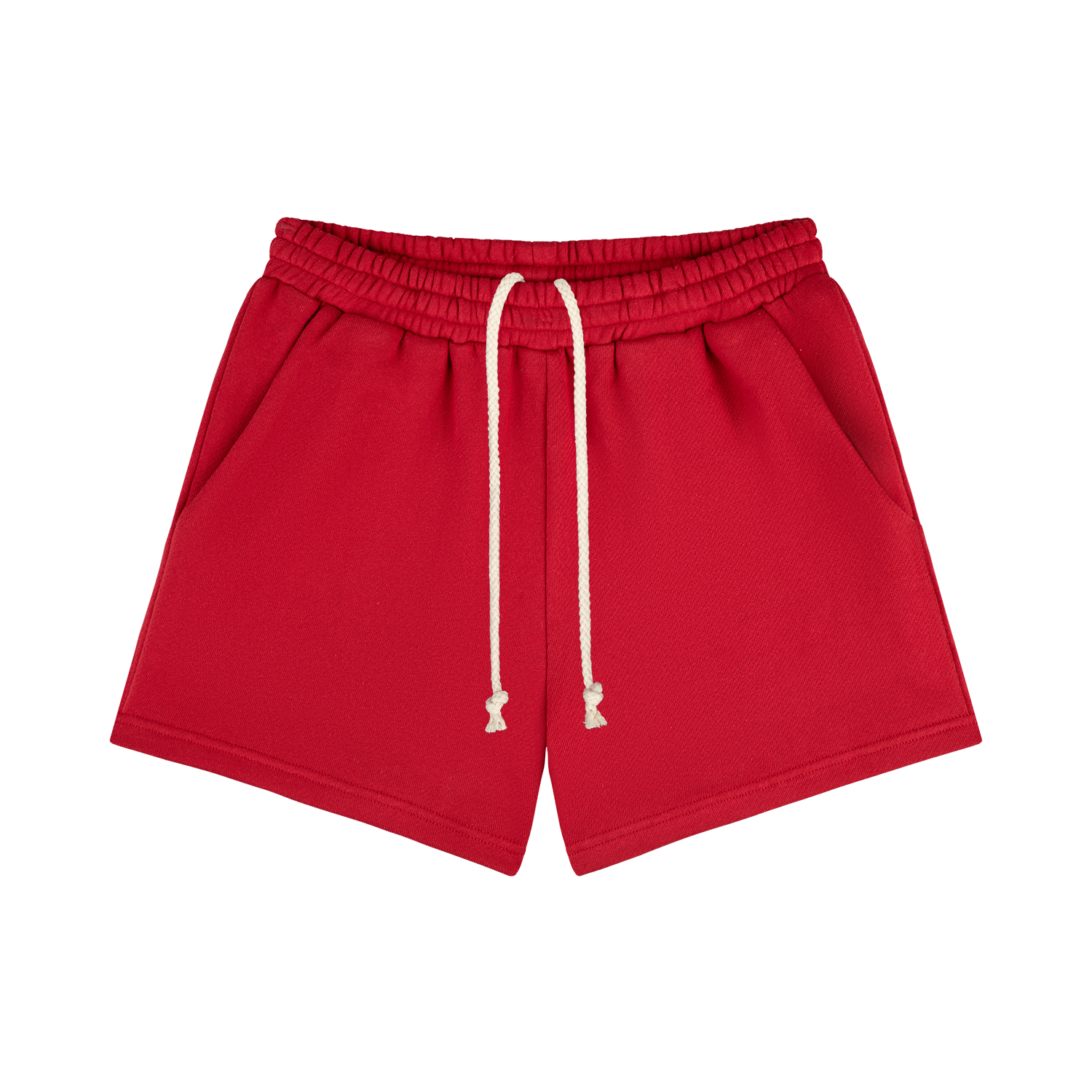 lounge sweatshorts -crimson
