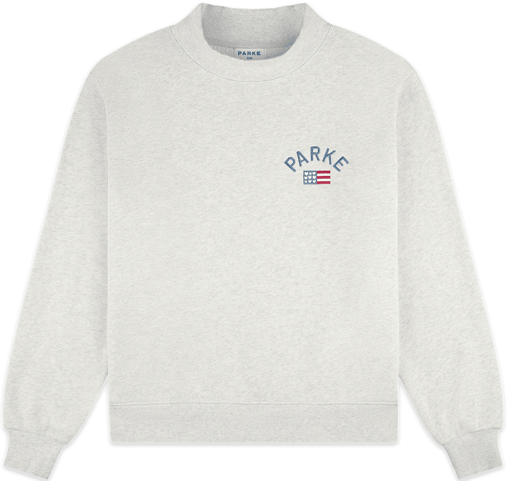 flag mockneck flat lay -heather grey