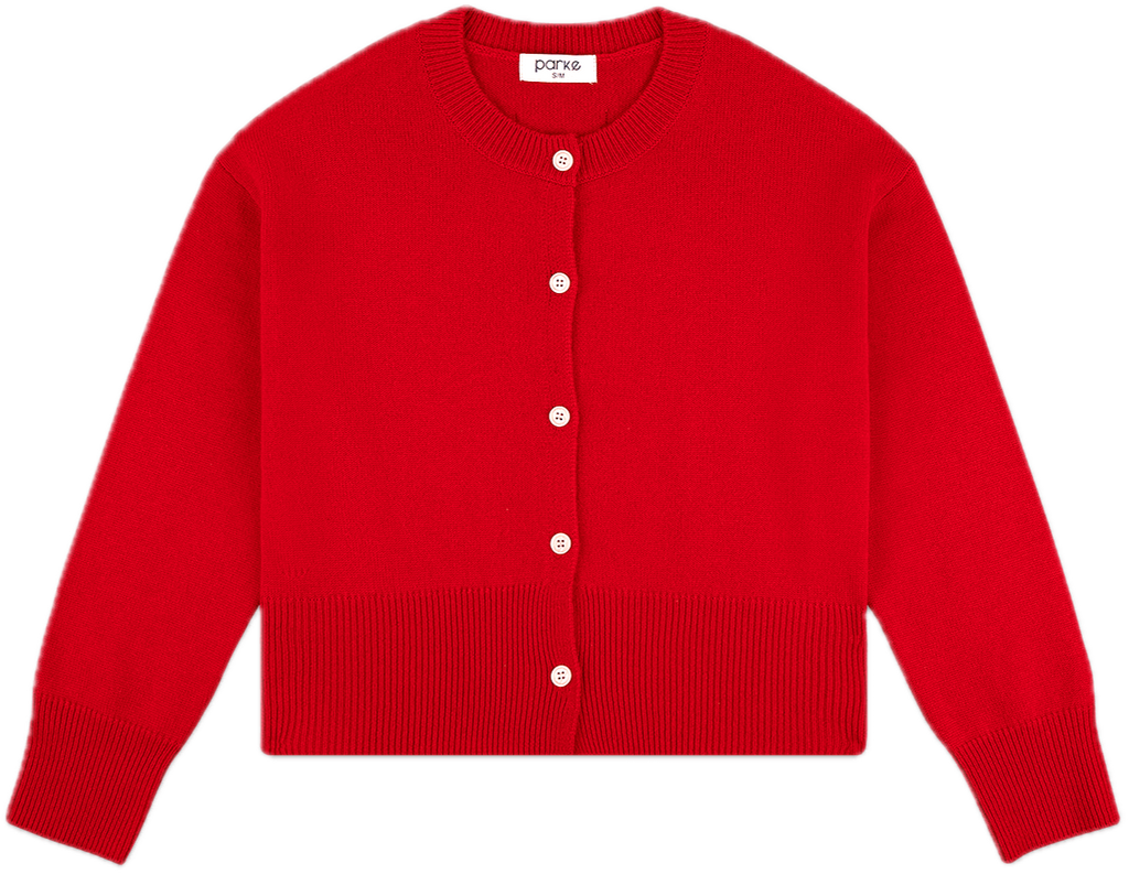 ruby cardigan flat lay -ruby