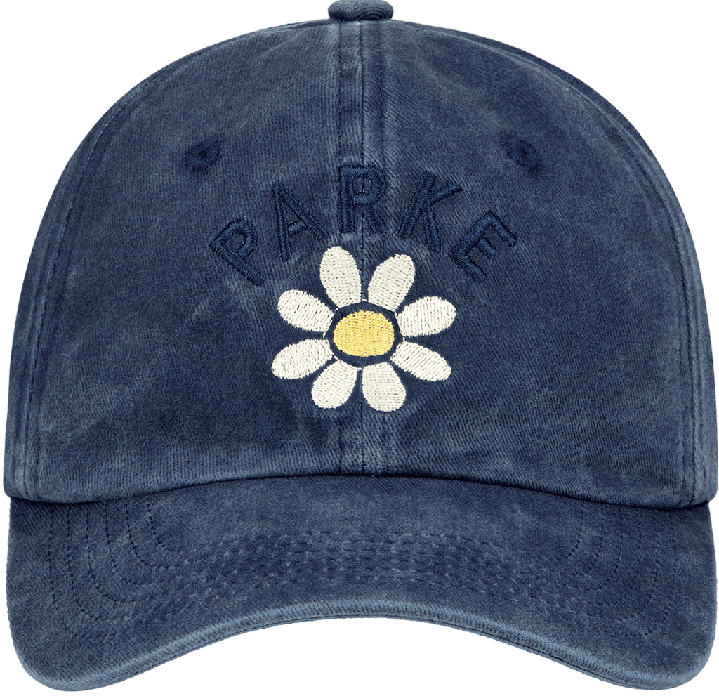 flower hat -navy