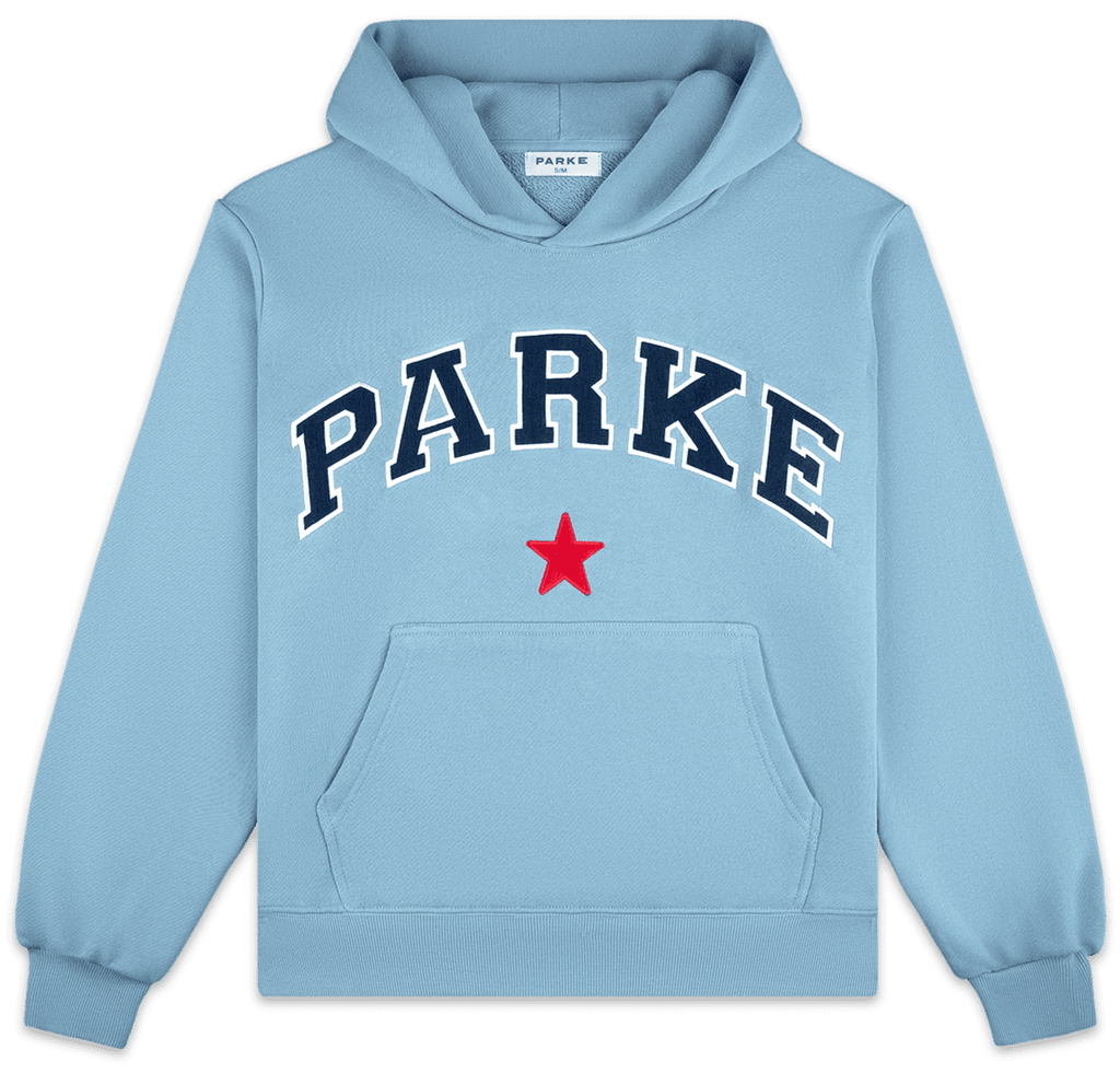 varsity star hoodie -sky + navy