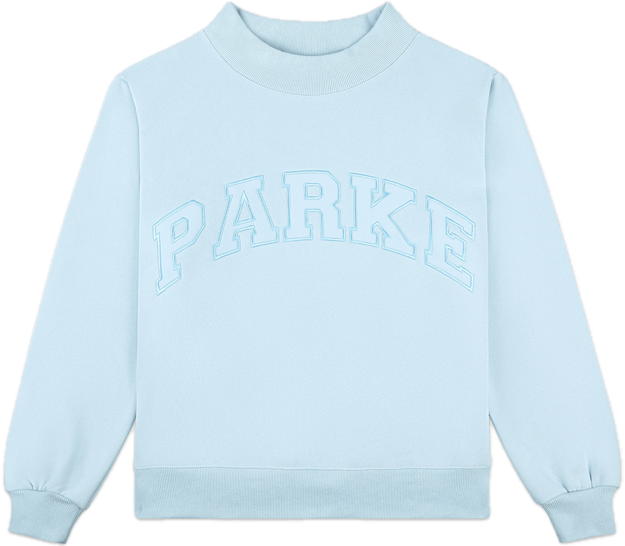 ice monochrome varsity mockneck flat lay -ice